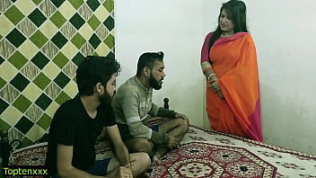 Malkin Aunty’s Wild Threesome With Two Young Studs—hot, Raw, And Loud In Hindi!