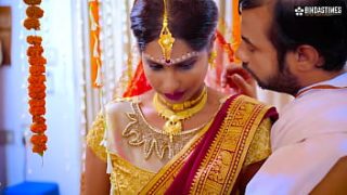 Desi New Bride’s Ex Fucks Her Busty Body While Hubby Watches, Moaning In Hindi