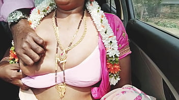 Desi Aunty’s Wild Car Ride With Steamy Whispers And Raw Passion In Telugu
