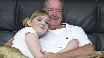Voluptuous Blonde Arches Her Back, Begging For Grandpa’s Thick, Throbbing Shaft To Plunge Deep Inside Her.