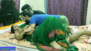 Sizzling Indian Milf Aunty Gets Double Stuffed By Her Lusty Nokrani Lovers, Moaning With Raw, Filthy Audio