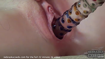Amateur Coed Gets Off For The Camera With Her First Toy