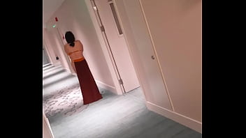 Beijing Dom: Chinese Slave Struts Through The Hotel, Dripping With Submission.