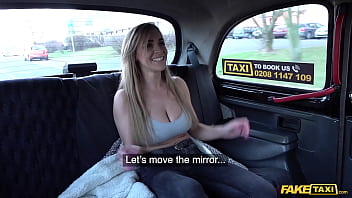 Her Massive Natural Tits Jiggle And Bounce Wildly As She Gets Pounded In The Back Of The Fake Taxi