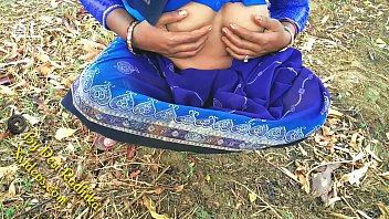 Wild Indian Village Babe Radhika Gets Raw And Primal Outdoors, Her Untamed Bush On Full Display.