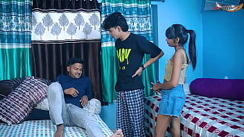 A Shy Indian Maiden Gets A Wild Initiation When Her Two Lovers Give Her A Thorough Pounding While She’s Home Alone