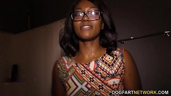 Ebony Skyler Nicole Takes A Massive Cock In Her Tight Ass At The Gloryhole