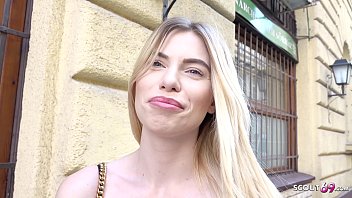 German Scout – First Anal Fuck For Slender Student Melina In A Real Street Casting
