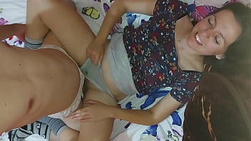 My Stepsister’s Teasing Hands Coax My Cock To Life, And I Can’t Resist Plunging Deep Into Her Tight, Wet Pussy.