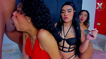 Three Fiery Latinas On Their Knees, Ready To Worship With Their Mouths And Give You The Sloppiest, Most Mind-blowing Head Of Your Life.