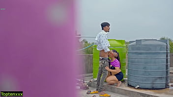 Unprotected Rooftop Passion With A Hindi Beauty—begging You Not To Fill Her Up