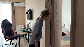 Caught My Straight Buddy Stroking It To Some Hot Dude-on-dude Action