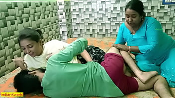 Sultry Indian Beauty And Her Bhabhi Share Her Boyfriend In A Wild, Steamy Threesome!