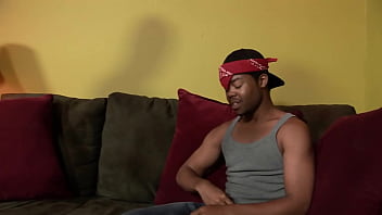 Big Black Thug Sucks Cock Then Gets Pounded Rough From Behind