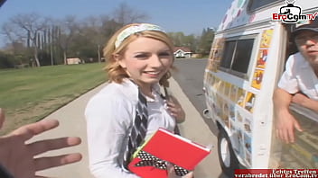 Tight Little Blonde Teen Begs For A Hard Pounding In The Backseat