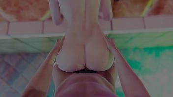 Sultry Asian Temptress Surrenders To Wild Poolside Passion In Explicit Uncensored Hentai