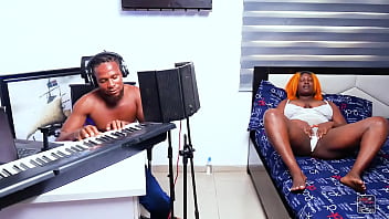 Ebony Babe Gets Pounded Hard In The Music Studio