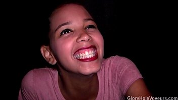 Innocent Ebony Teen’s First Time At A Gloryhole