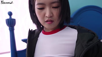 Sultry Korean Vixen Teases In Sheer Black Stockings For A Naughty Role-play Session