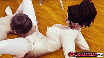 Naughty 3d Hentai: Busty Anime Teacher Spreads Wide For A Deep Pussy Licking Session