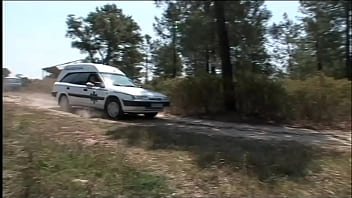 Two Rugged Physicians Take Turns Plowing Their Curvy Patient In A Wild, Open-air Countryside Romp.