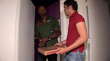 Hungry For A Thick Black Rod, This Pale Stud Surrenders His Tight Hole To Be Devoured And Stretched Wide.