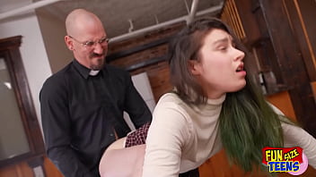 Tiny Temptress Takes A Thick, Hard Pounding From A Massive Member