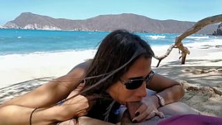 Sucking Cock On The Sandy Shore