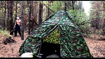 Masked Monster Ravages Exhausted Traveler In A Sweaty Tent