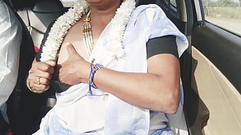 Hot Desi Car Sex: Naughty Bhabi Gets Steamy With Her Devar, Whispering Filthy Telugu Secrets In The Backseat.