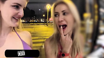 Filthy 4k Live Threesome: Buxom Noelle Easton & Submissive Trillium In Raw Cum-snorting Depravity