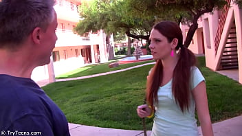 Fresh-faced 18-year-old Virgin Auditions For Her First Hardcore Scene