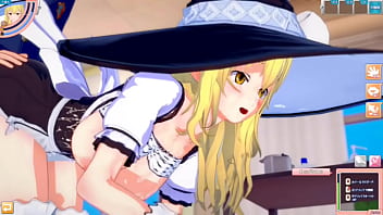 東方プロジェクトの霧雨魔理沙と巨乳3dcgで濃厚h！揉みまくりエロゲー実況