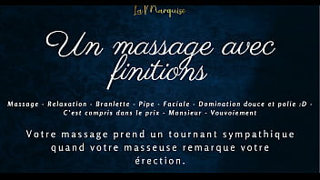 Un Massage Torride Qui Se Termine Par Une Gorge Profonde Et Des Gémissements En Français